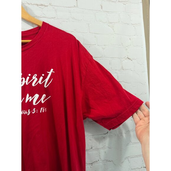 Next Level Inspirational Tee Unisex Size XXL Red “The Spirit is in Me”  1 Corint - Picture 5 of 7
